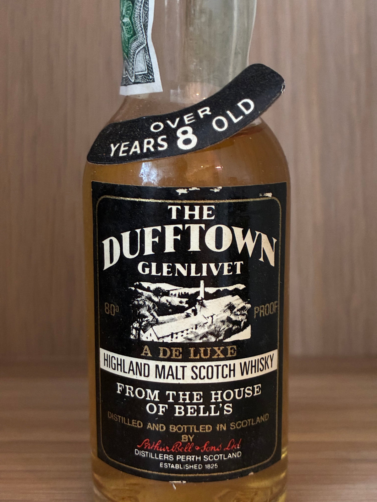 Dufftown over 8 years old - 80 proof - miniature
