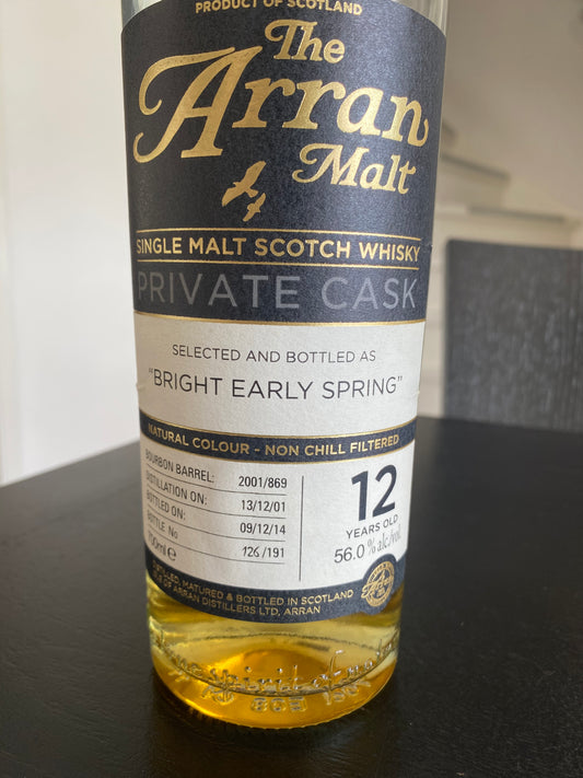 Arran 2001, private cask 869, Bright early spring - 6cl