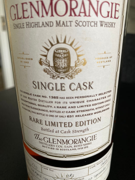 Glenmorangie 1994 Vintage - single cask 1385 - 6cl