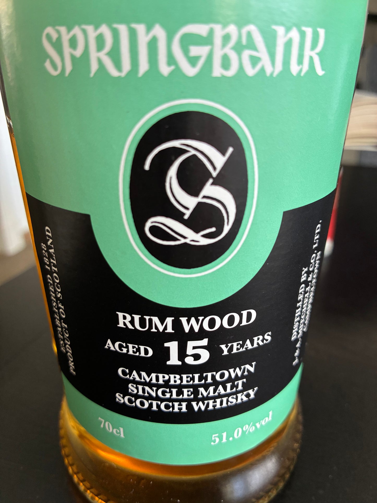 Springbank 15y rum wood OB - limited release 2019 - 6cl